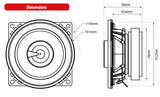 MTX Audio TX2 Series 4" Coaxial Speakers - TX240C