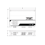 MTX Audio Thunder Series 800W RMS Premium 4 Channel Amplifier - TH800.4