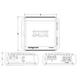 MTX Audio Terminator Series 150W RMS 2CH Amplifier - TN150.2