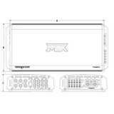 MTX Audio Terminator Series 800W RMS 5CH Amplifier - TN800.5